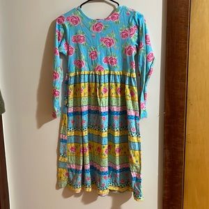 Flap Happy Girls Floral Dress EUC